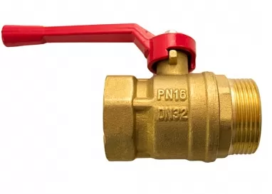 Кран шаровой 11Б27п1 1"ВР x 1"НР рычаг Кран шаровой 11Б27п1 1"ВР x 1"НР рычаг