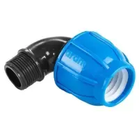 Колено компрессионное (угол) ARANGÜL 25 х ¾" с наружной резьбой