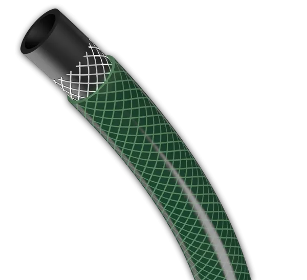 Шланг ПВХ поливочный армированный Родничок 5/8" 25м (зеленый)