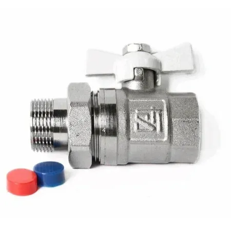 Кран шаровой STI  ¾" ВР x  ¾" НР (DN 20) бабочка Кран шаровой STI  ¾" ВР x  ¾" НР (DN 20) бабочка