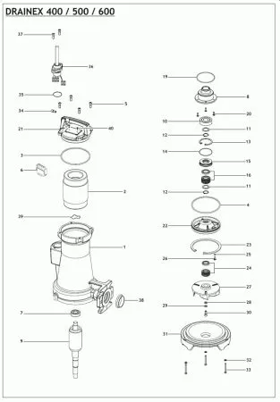 Фекальный насос ESPA DRAINEX 600 Фекальный насос ESPA DRAINEX 600