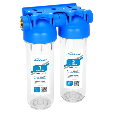 Двухступенчатый магистральный фильтр АКВАБРАЙТ АБФ-2 1/2"ВР