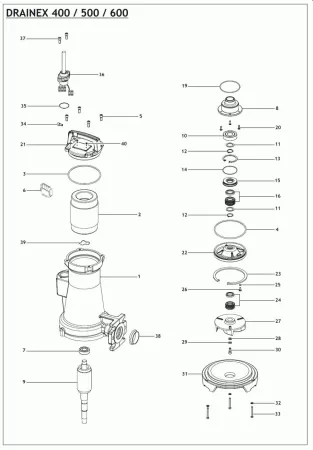 Фекальный насос ESPA DRAINEX 602 Фекальный насос ESPA DRAINEX 602