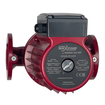Циркуляционный насос MAXPUMP WARM 40-15F Циркуляционный насос MAXPUMP WARM 40-15F
