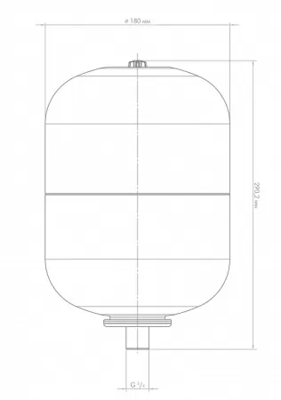 Расширительный бак для отопления ДЖИЛЕКС ВП 6л