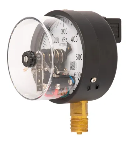 Манометр электроконтактный ФизТех ДМ2010ф 0-600 кПа кл.т.1,5