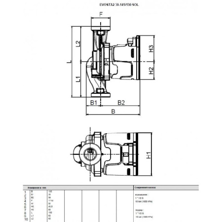 Циркуляционный насос DAB EVOSTA2 30-145/130 SOL